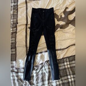 American Eagle distressed Black Skinny Jeans for Women